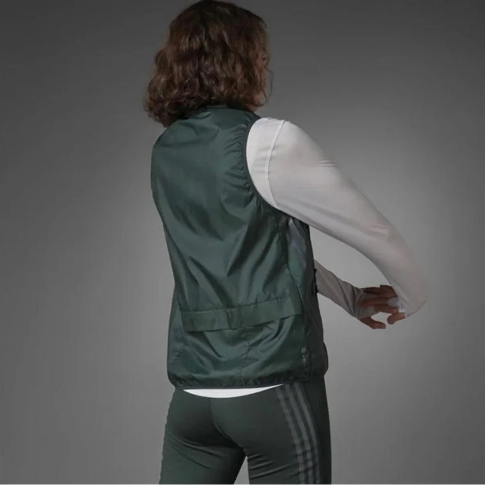 Adidas Vest - Green Striped NWT* - Picture 6 of 9
